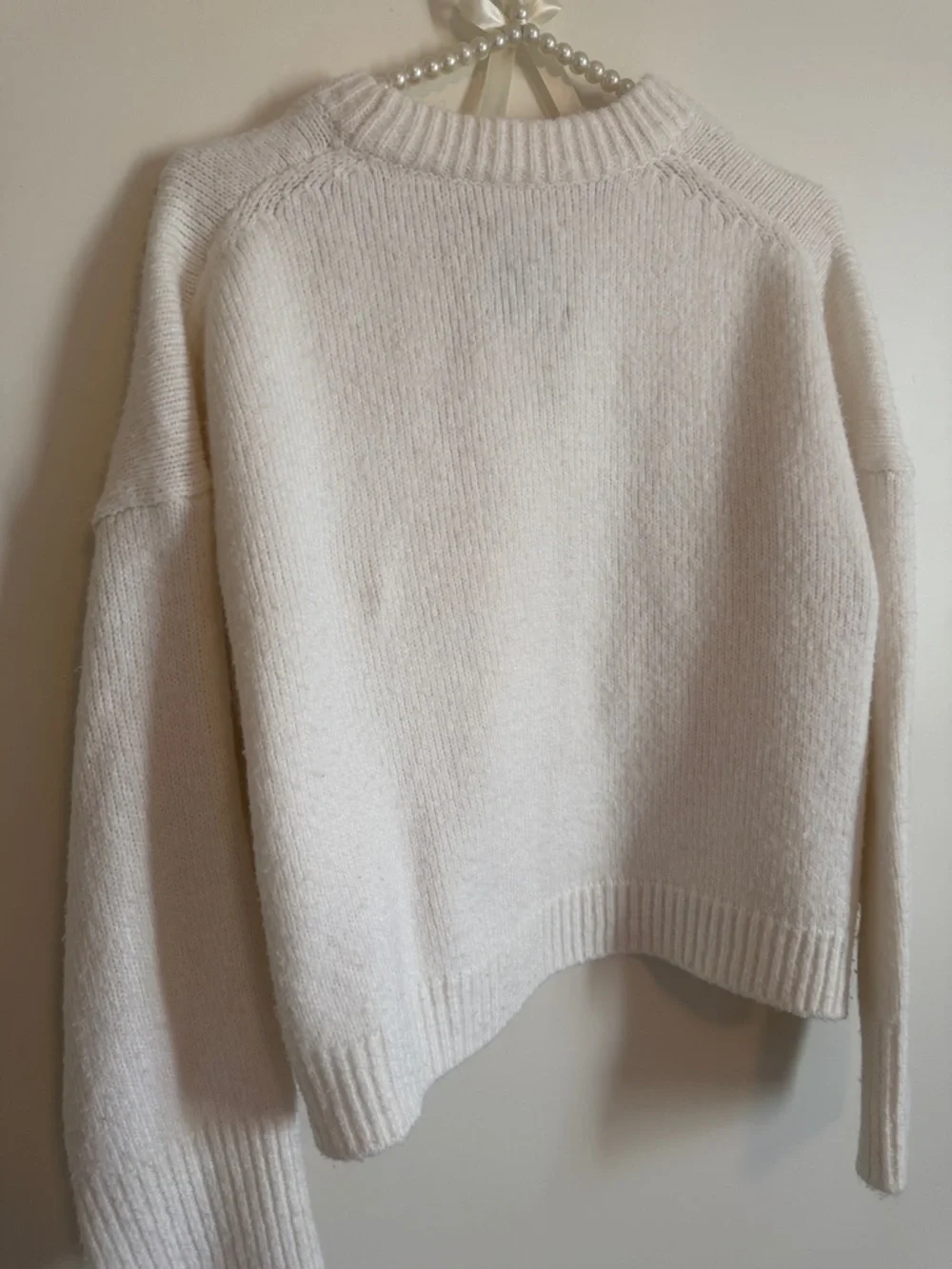 Abercrombie & Fitch Ivory/cream Crewneck Sweater - Picture 7 of 9